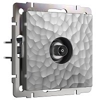 Розетка TV Оконечная без рамки Werkel Hammer 1-м. серебряный